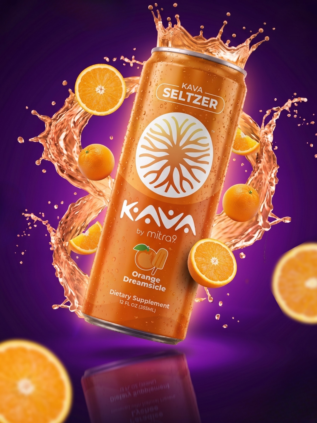 Orange Dreamsicle Kava Seltzer