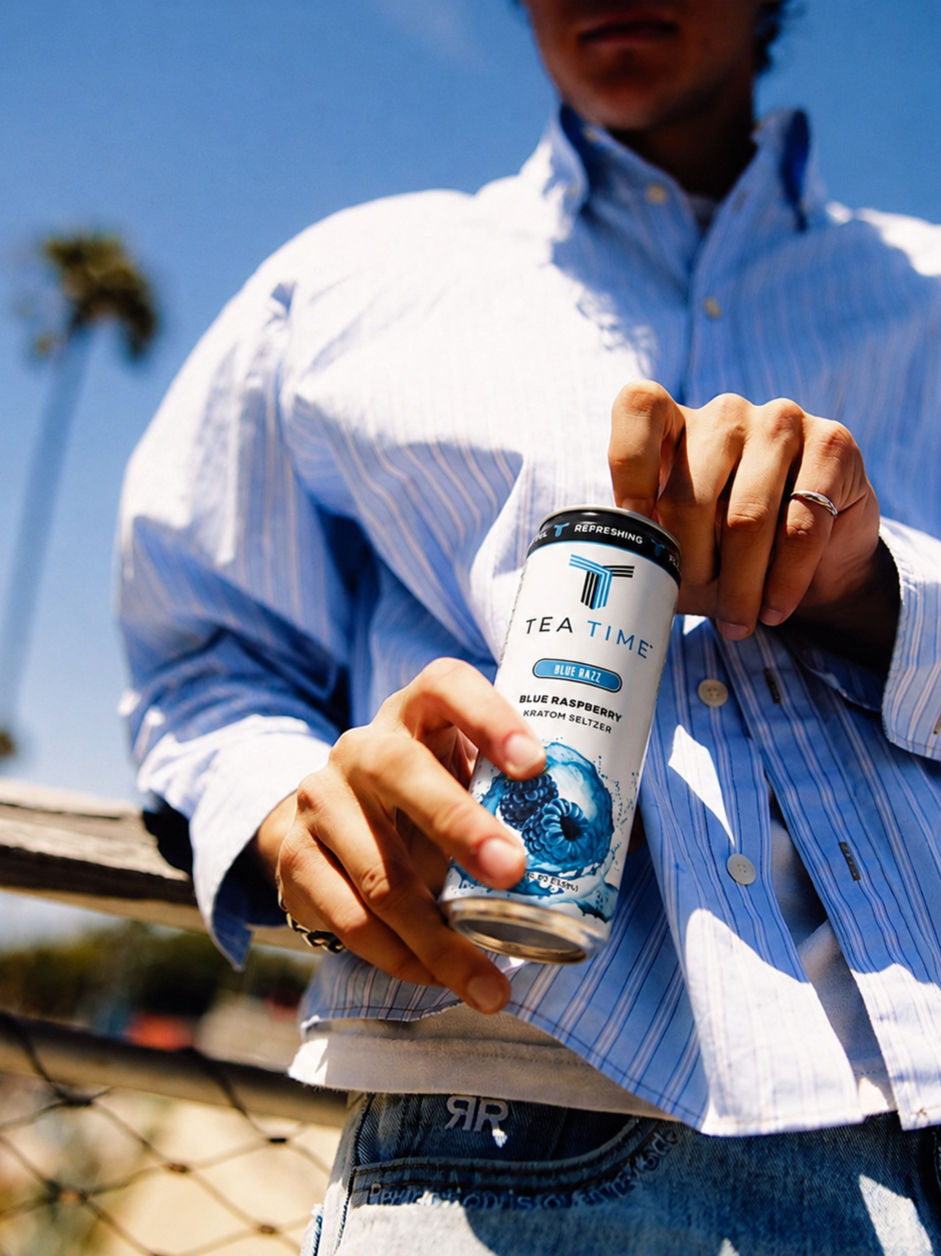Blue Raspberry Kratom Seltzer